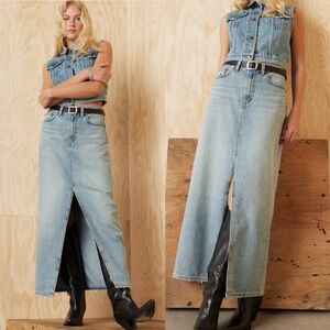 Levi’s Premium Ankle Column Skirt